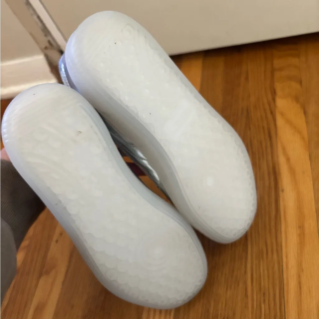 WOMENS PUMA PALERMO CHROME Silver Sneakers Size 8.5 - Image 6