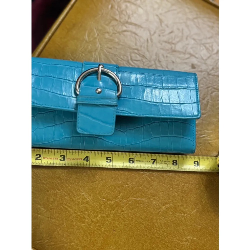 Y2k Unbranded Wallet/clutch Teal One size Blue - Image 4