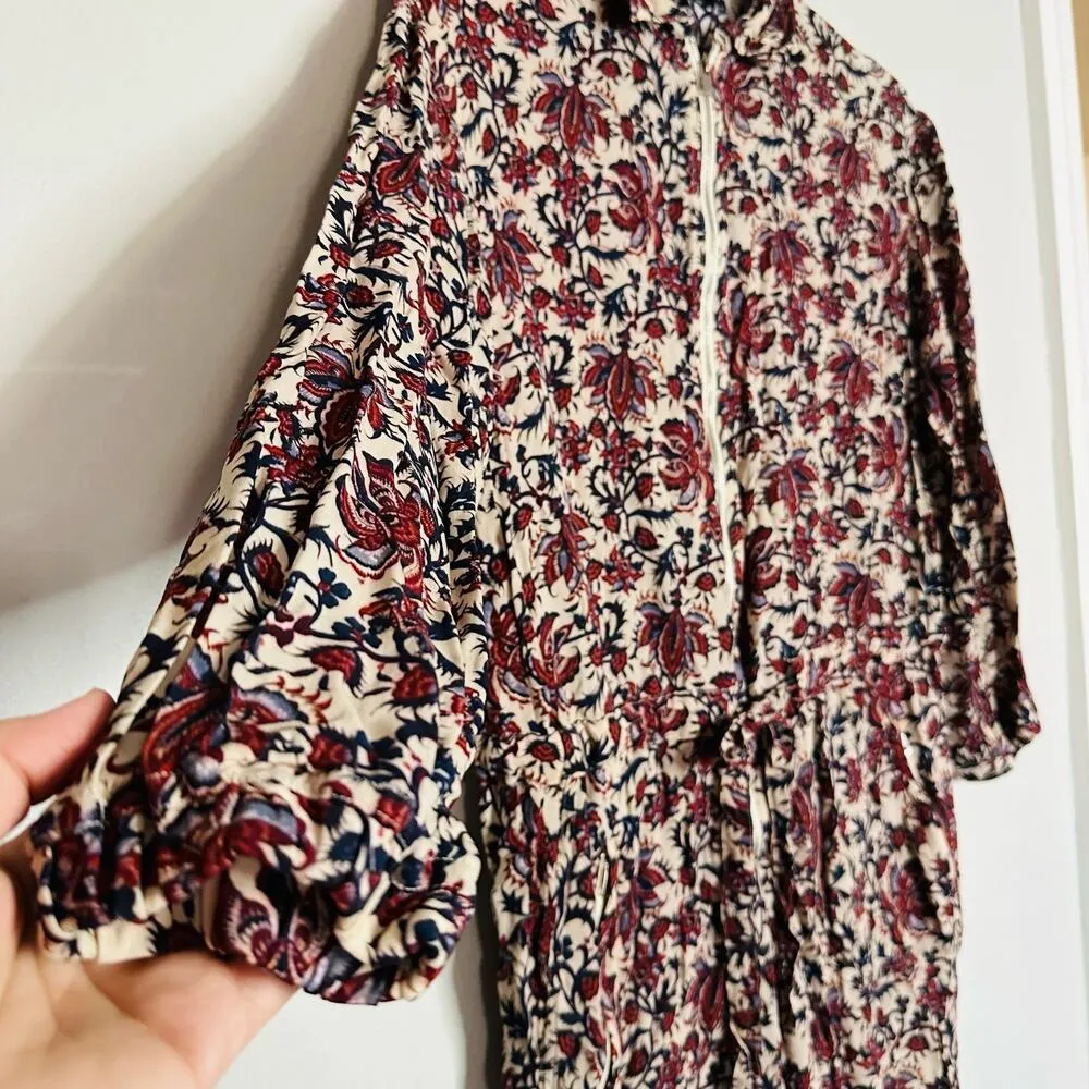 ROBERT RODRIGUEZ Women's Taylor Floral Cropped Floral Shirt Jumpsuit Size 4 - Image 11