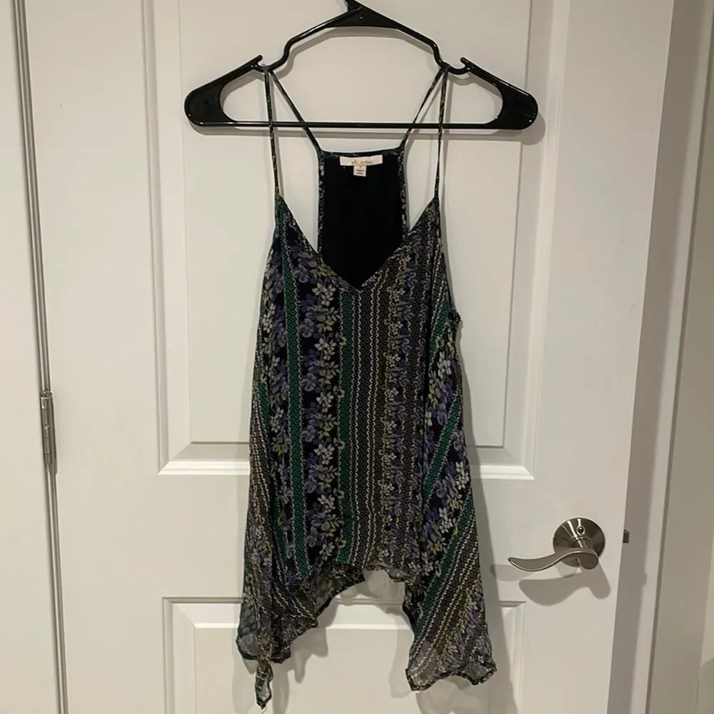 Ella Moss silk flowy blouse small - Image 2