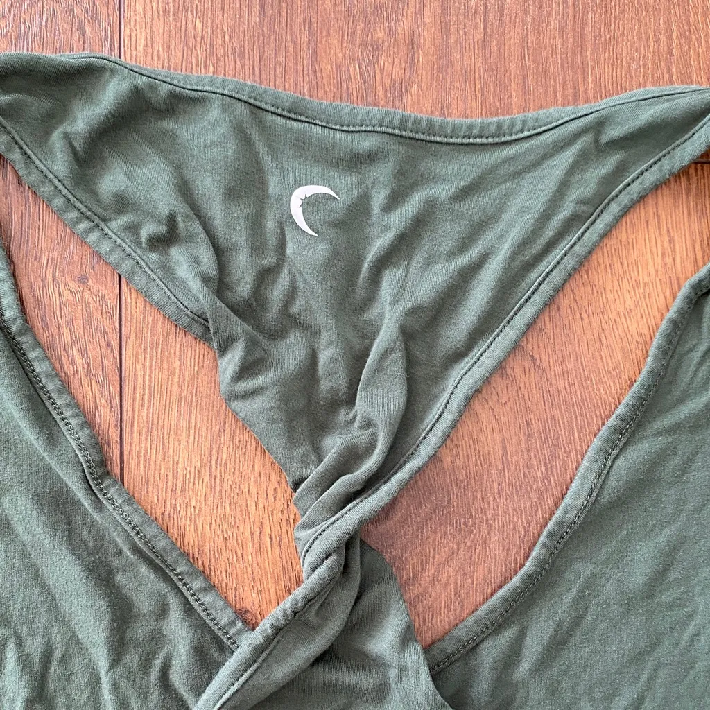 Zyia Active Fir Green Tordue Flow Tank Top Women’s Large - Image 6