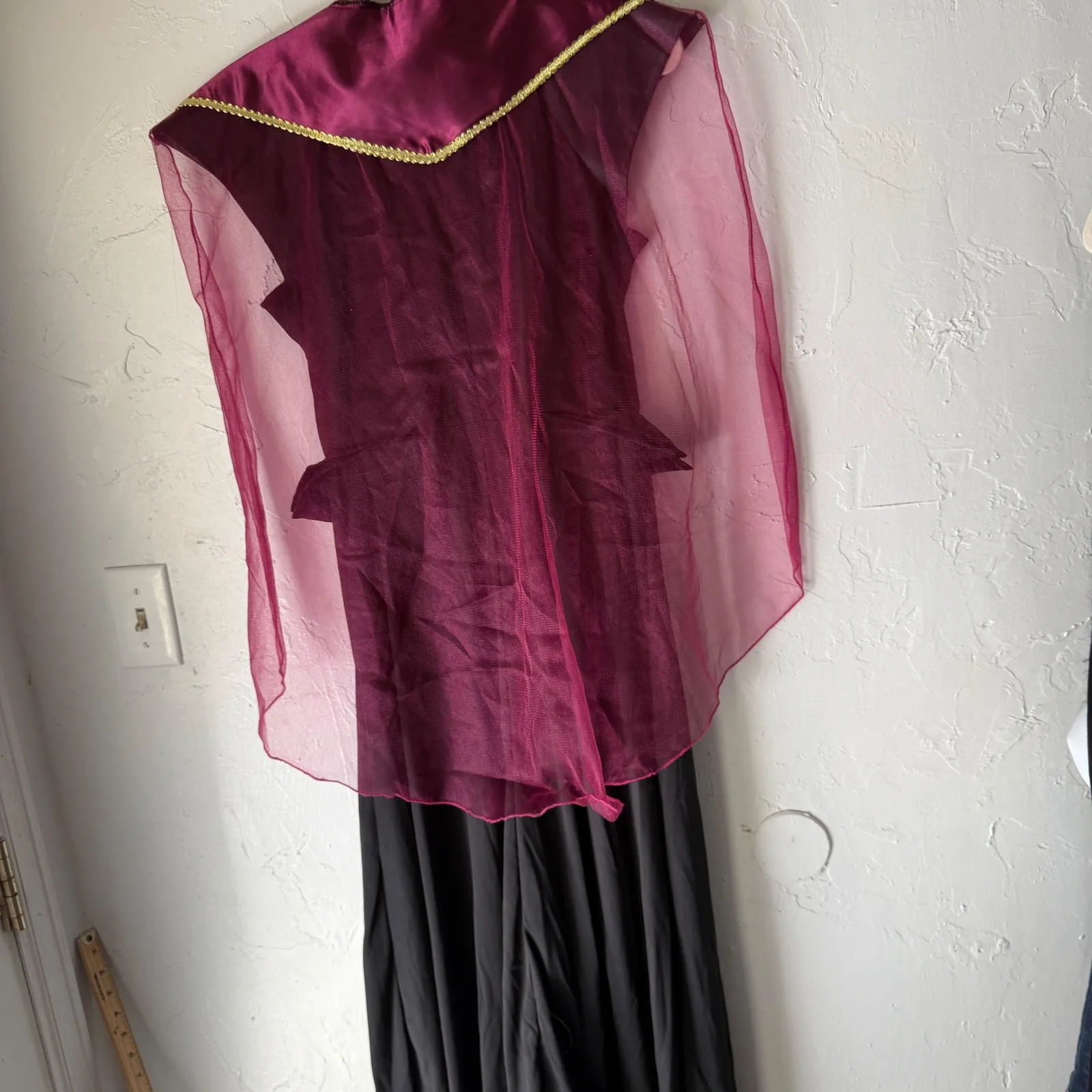 Womens Villain Evil Queen Princess‎ Costume Dress Cape Halloween Cosplay Small Black - Image 7