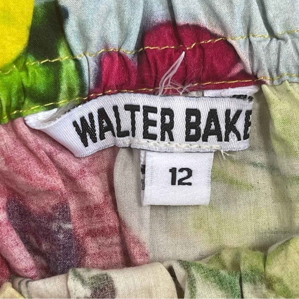 Walter Baker Kylie Dress Cotton floral colorful off shoulders puff sleeves Sz 12 - Image 10