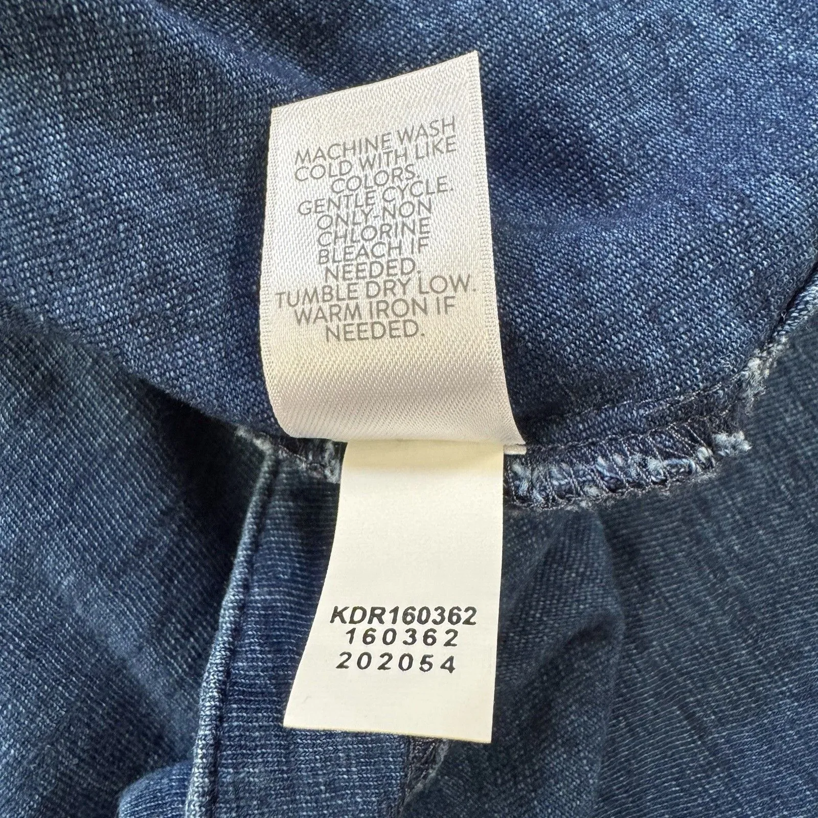 J. Jill Pure Jill Indigo Tank Dress Chambray Blue XL/P Classic Preppy Comfort Size undefined - Image 7