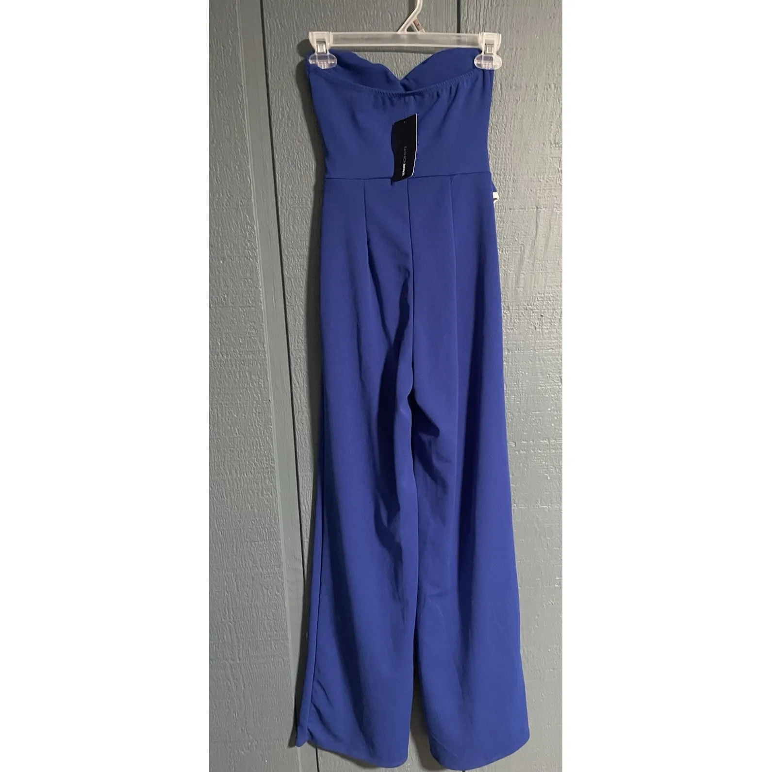 FashionNova Better Now Tube Jumpsuit in Blue/White Size XS Blue - Image 2