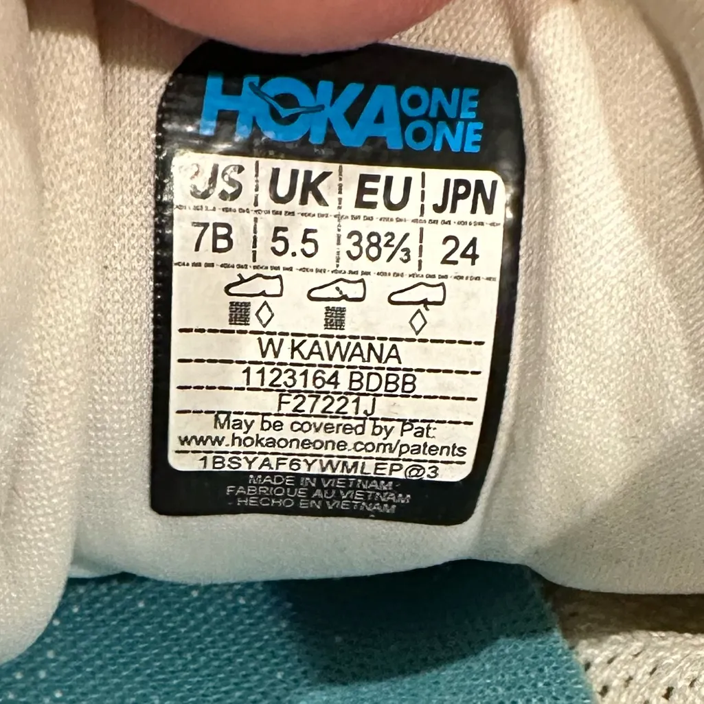 HOKA KAWANA Women's Sneakers White Green Pink 7 - Image 9