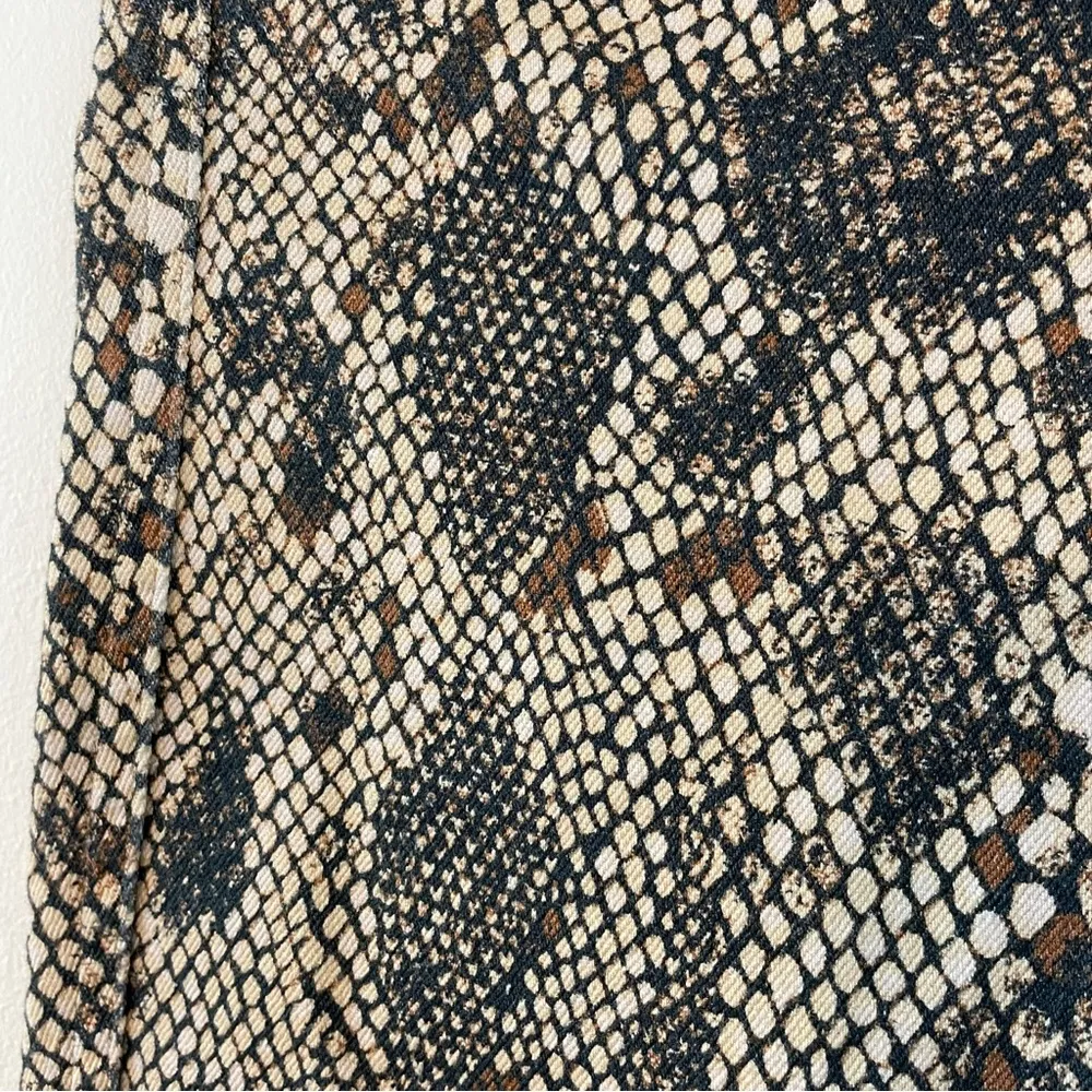 Free People Two Faced Snakeskin Python print skinny jeans Jeggings ankle 26 new - Image 84