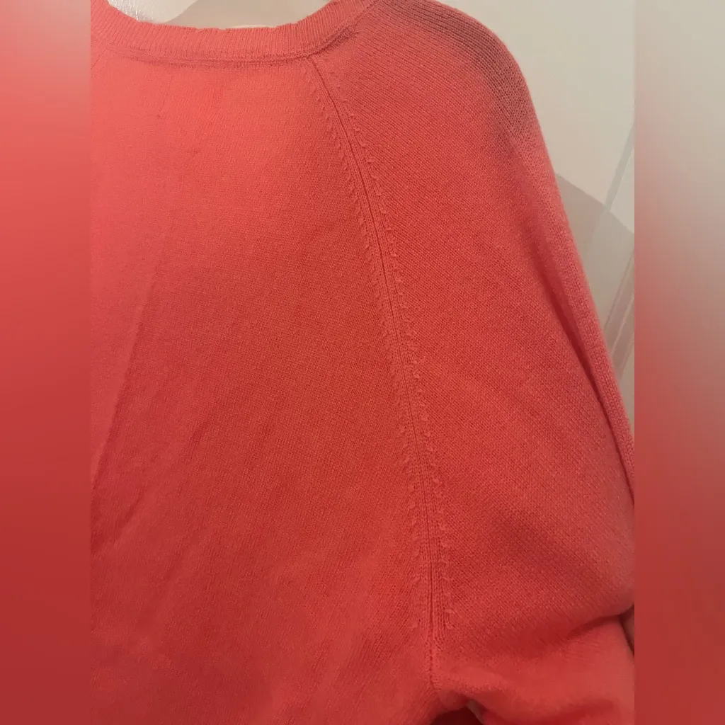 Sundry NWT CrossStitched Crewneck Pink Luxury Wool Cashmere Sweater S Old Money - Image 11