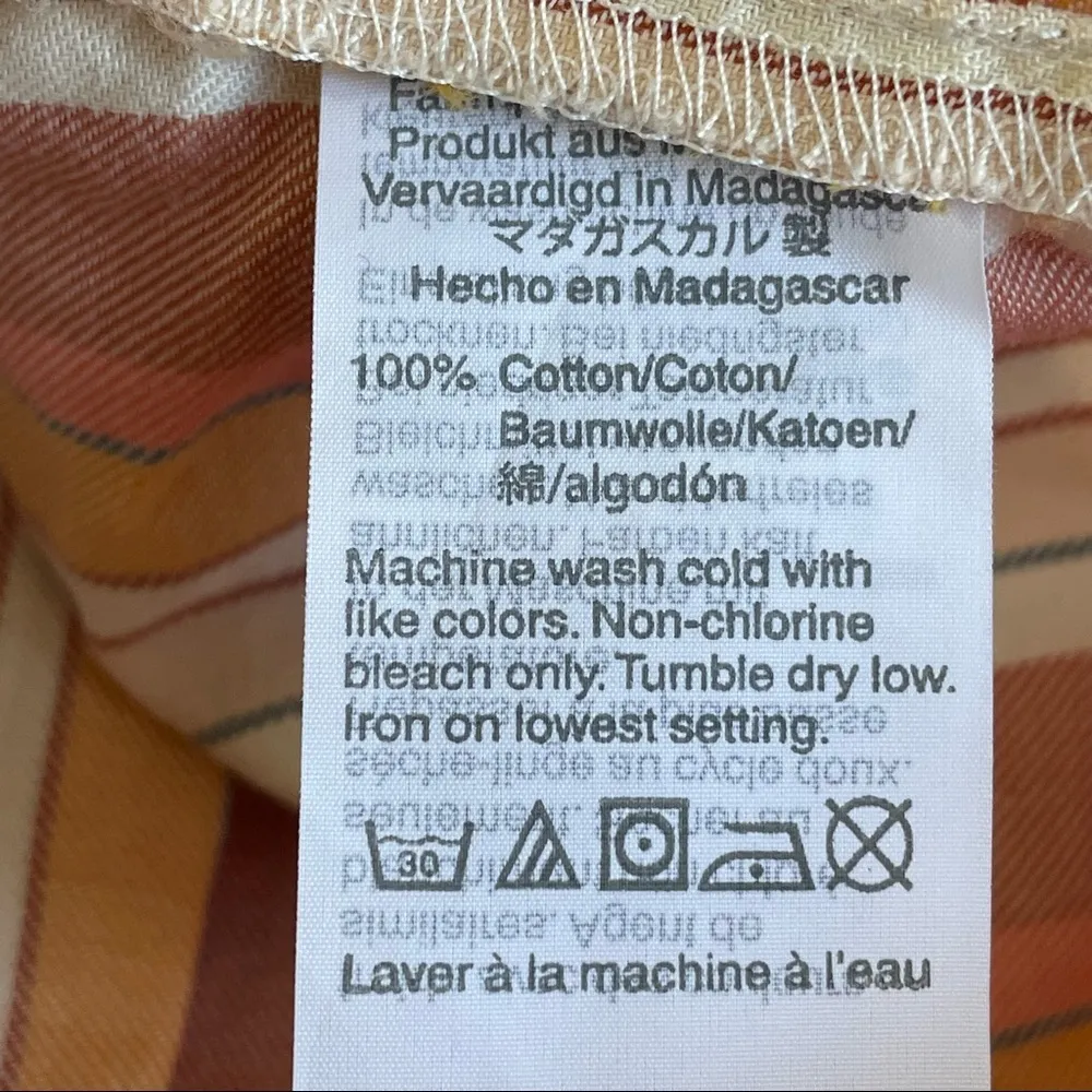 Madewell Bedtime Pajama Top in Rainbow Stripe M - Image 6