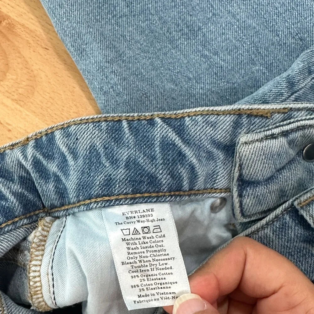 Everlane The Way-High Jean Light Wash High Waist size 23 Long - Image 6