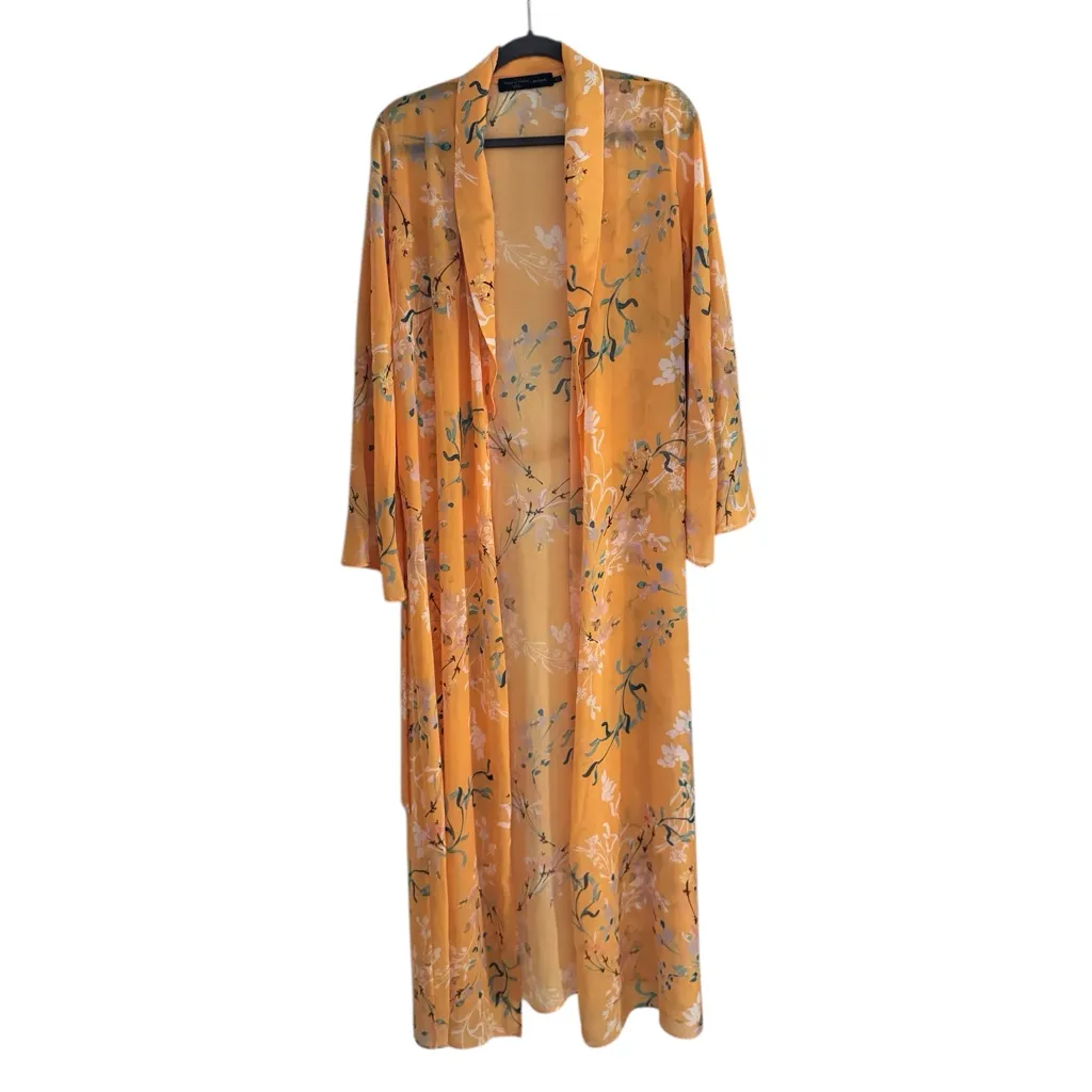 House of Harlow 1960 X Revolve Floral Kimono Orange - Image 2