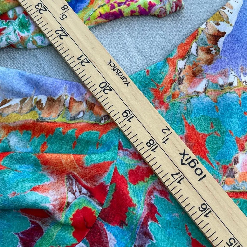 Amma size L boho southwest Aztec knit tunic top Red Size L - Image 6