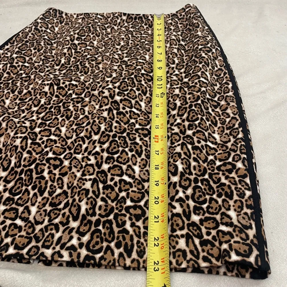 White House Black Market Leopard Print Pencil Skirt work - Image 8