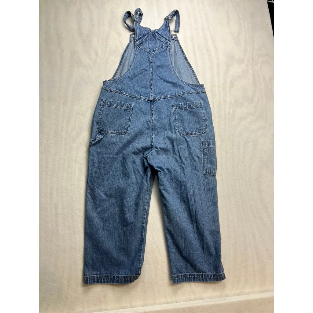 Cherokee Denim Overalls Women Size L Blue Cotton Workwear Relaxed Fit - Image 10