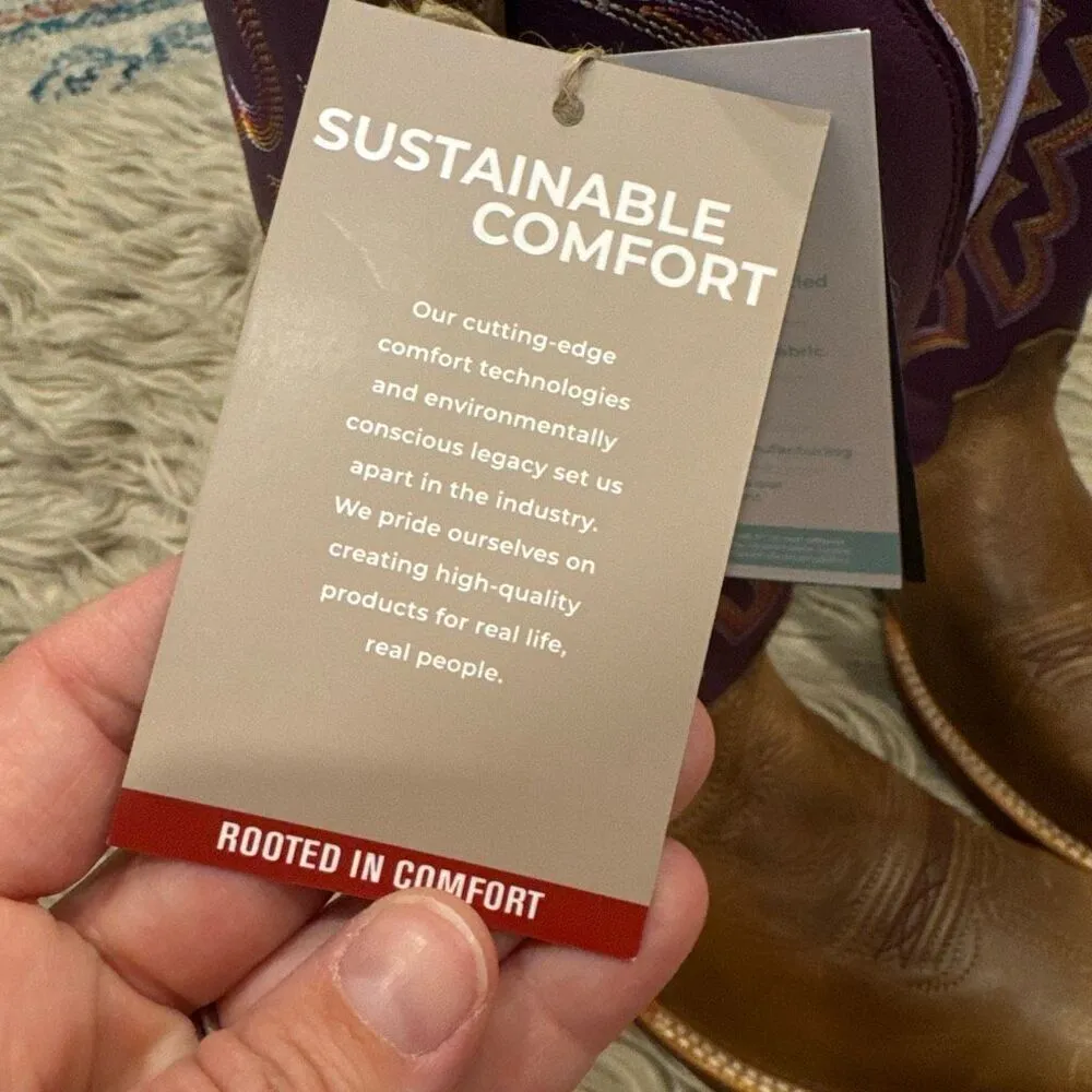 TWISTED X WOMEN'S 11" TECH X WESTERN BOOTS - BROAD SQUARE TOE size 7.5 - Image 6