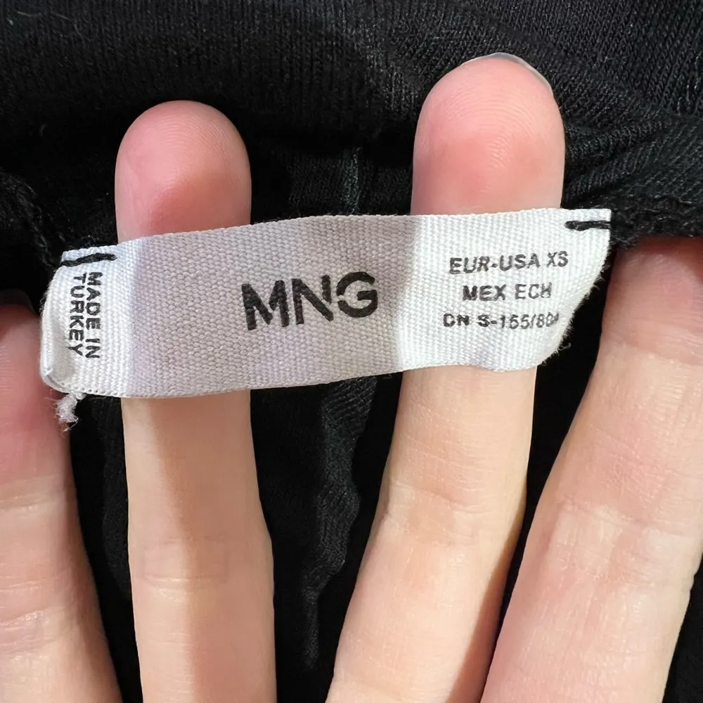 MNG Women’s Fitted Black Long Sleeve Top Size XS - Image 3