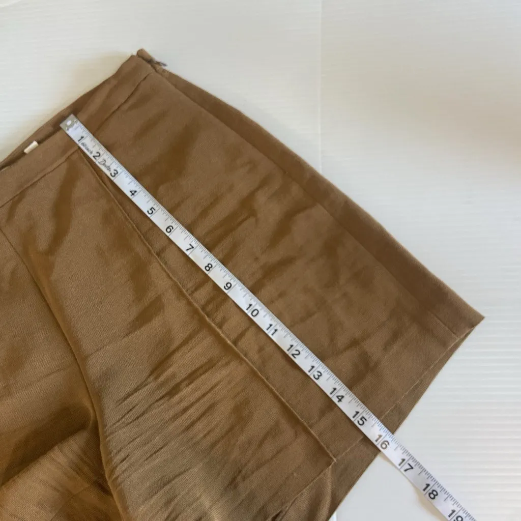 Vince Shorts‎ Women’s Viscose Blend Classy Amber Tan Size: 8 Revolve Preppy y2k - Image 8