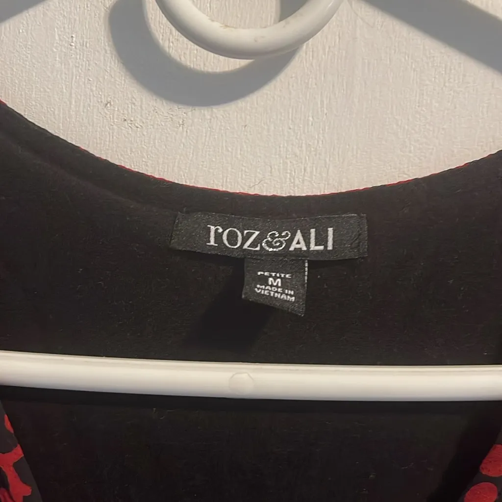 Women's‎ Red and Black Top - Image 2