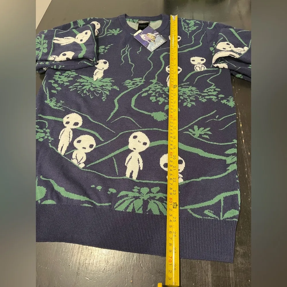Studio Ghibli Princess Mononoke Kodama Forest Glow-in-the-Dark Sweater (Size XS) - Image 8