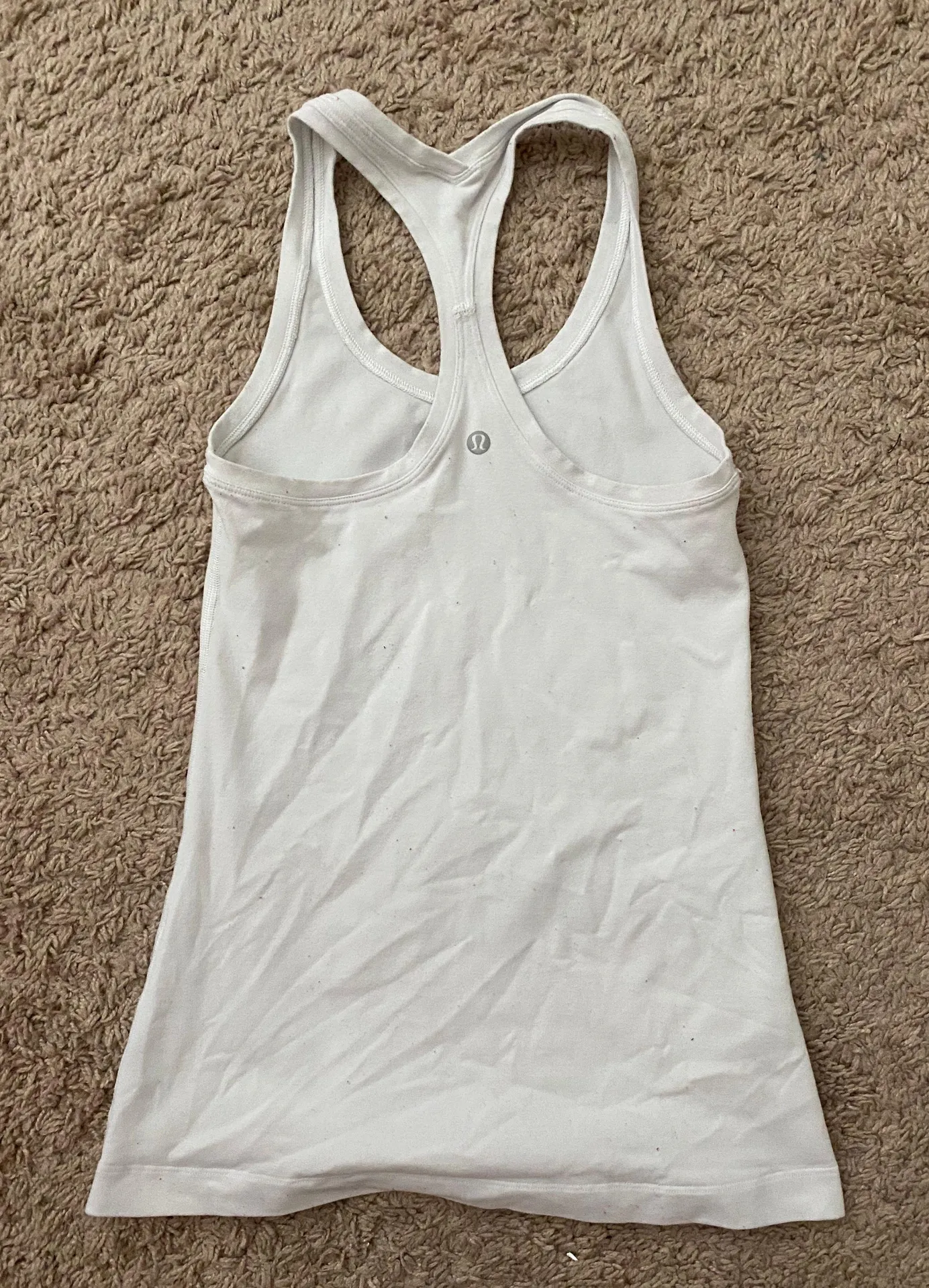 Lululemon White Workout Top - Image 2