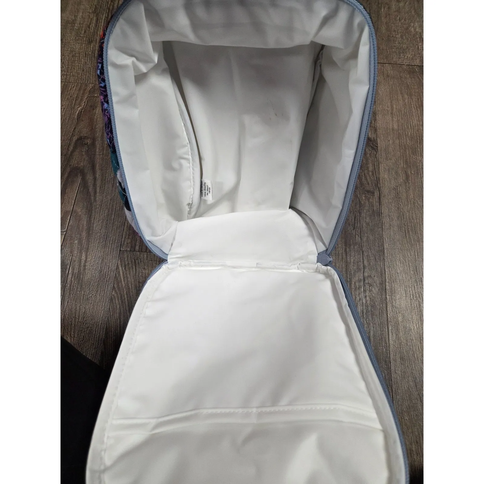 Vera Bradley Lunch Bunch in Neon Blooms Zip Blue Floral - Image 7