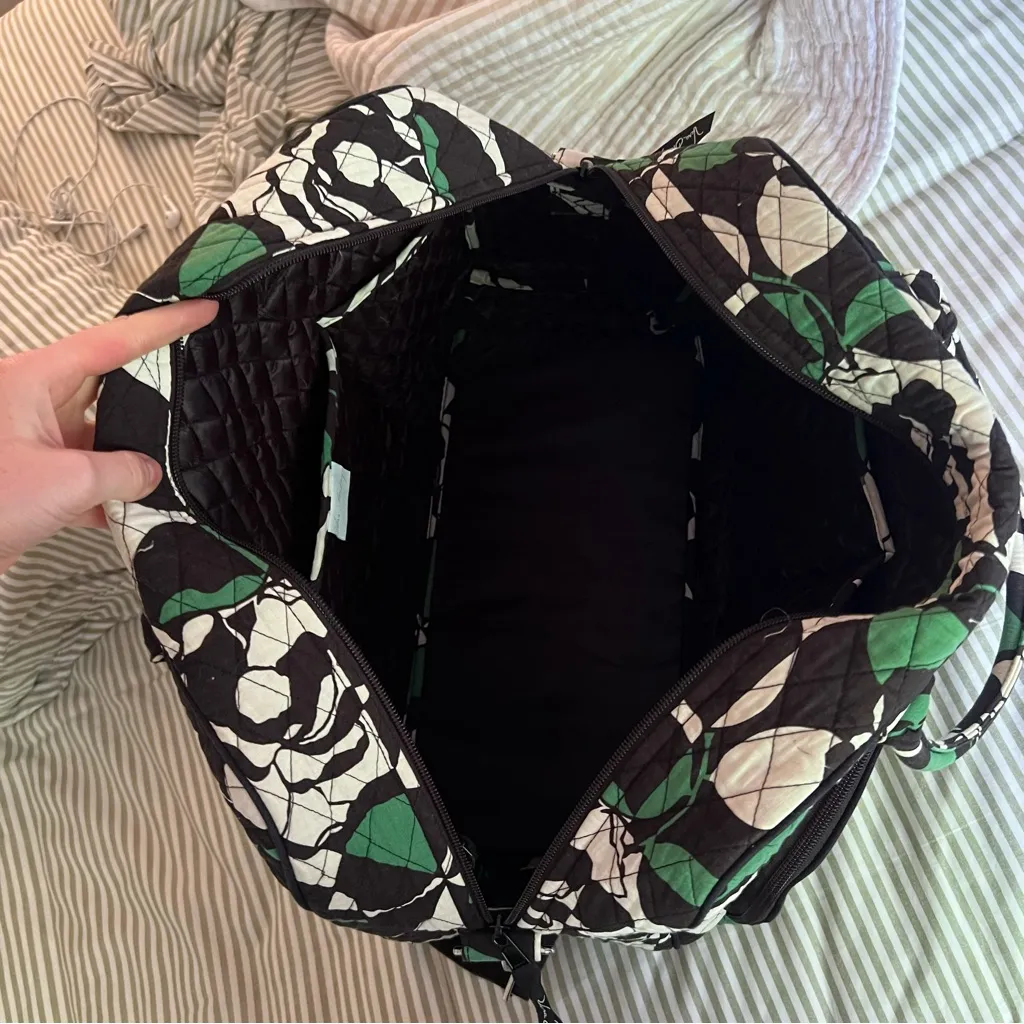 Vera Bradley Performance Twill Grand Weekender Travel Bag in Imperial Rose - Image 6