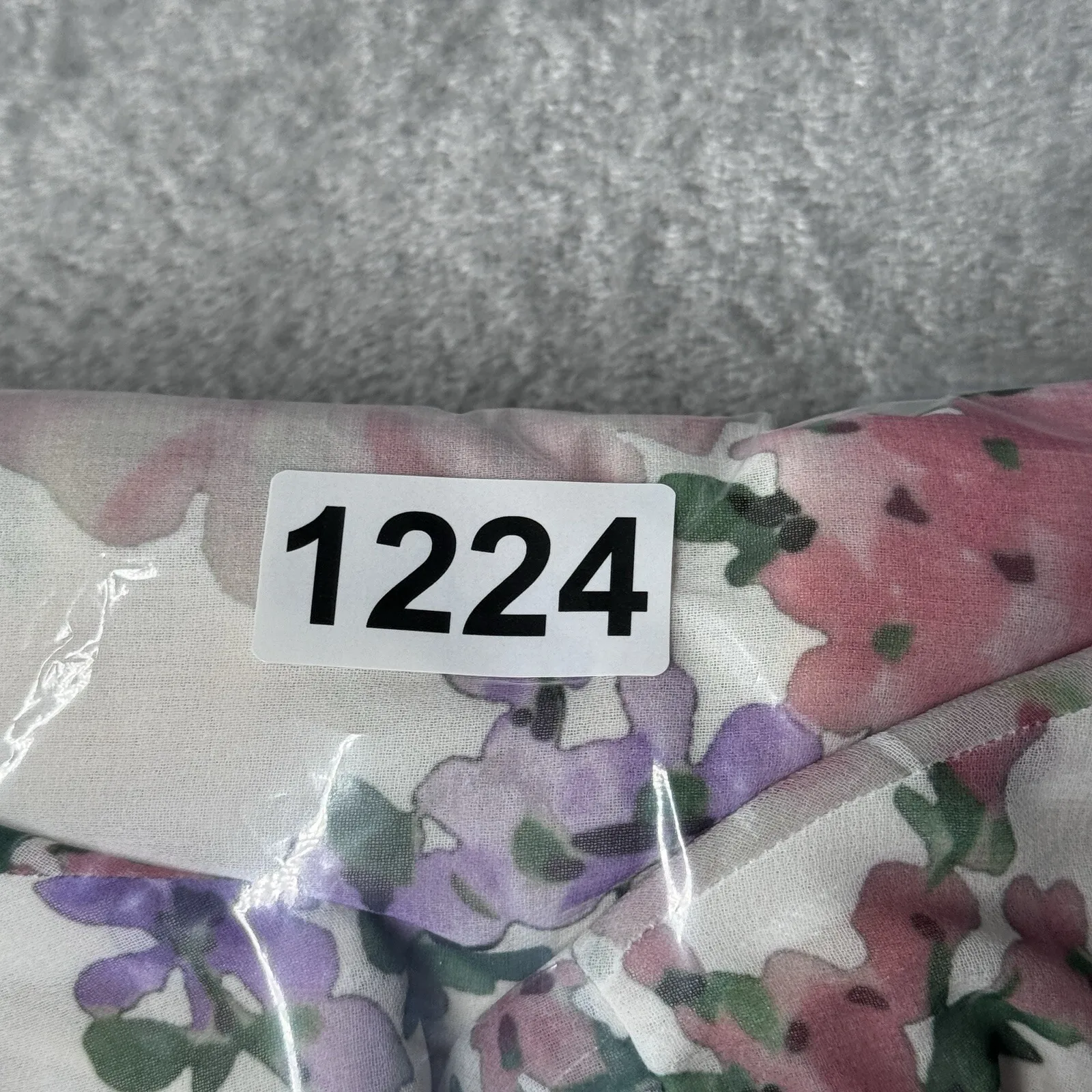 Massimo Dutti Blouse 4 Floral Bell Sleeve Purple Pink‎ Chiffon Prairie Bohemian - Image 8