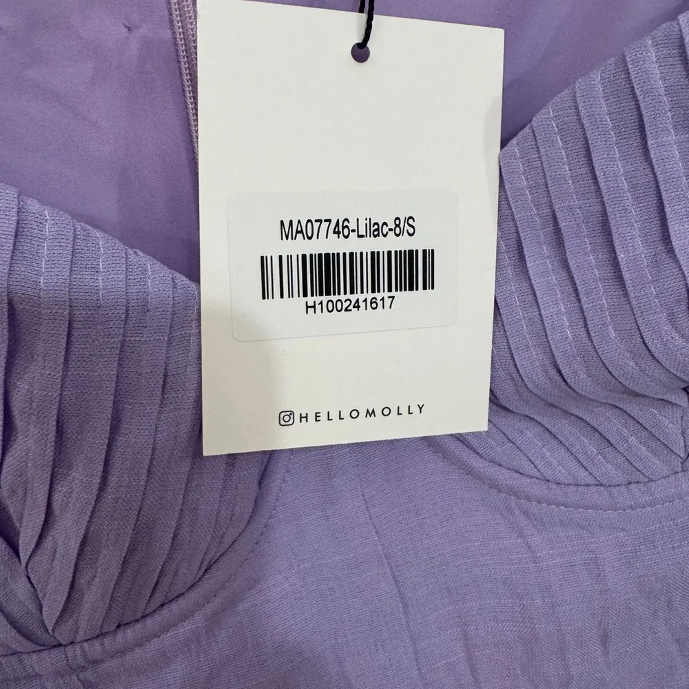 Nwt Hello Molly romper NOTHING BUT LOVE ROMPER LILAC - Image 5