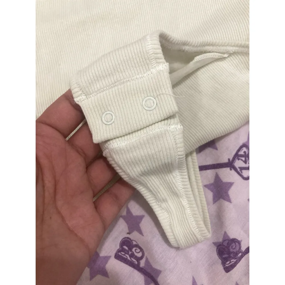 SKIMS Size 3X Ribbed Cotton Bodysuit Top BS-SCN-0653 NWT Rib 3XL Bone - Image 6