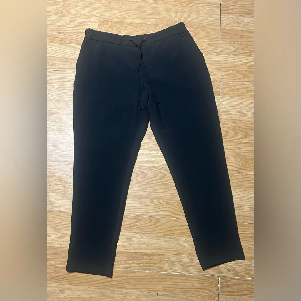 Liz Claiborne women's Large pull-on straight-leg elastic waist black pant NWT - Image 4