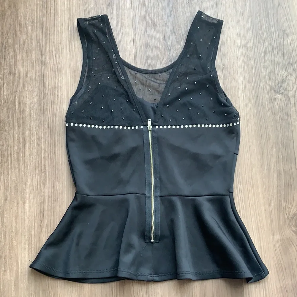 Black peplum dance top - Image 6