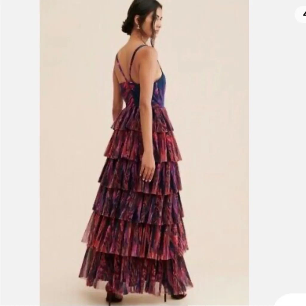 Anthropologie Hutch Mariah Tiered Gown - Image 4