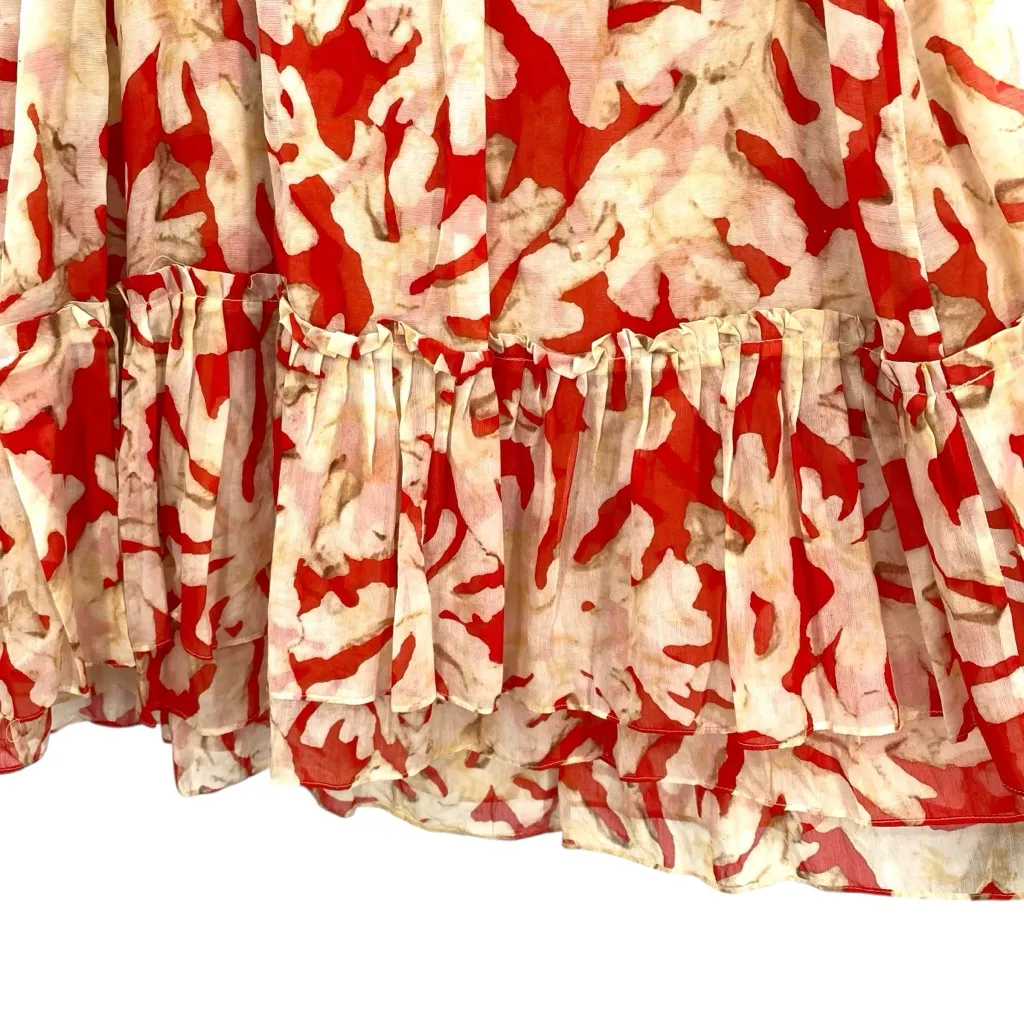 Diane Von Furstenberg Silk Cotton Coral Reef Print Dress - Image 6