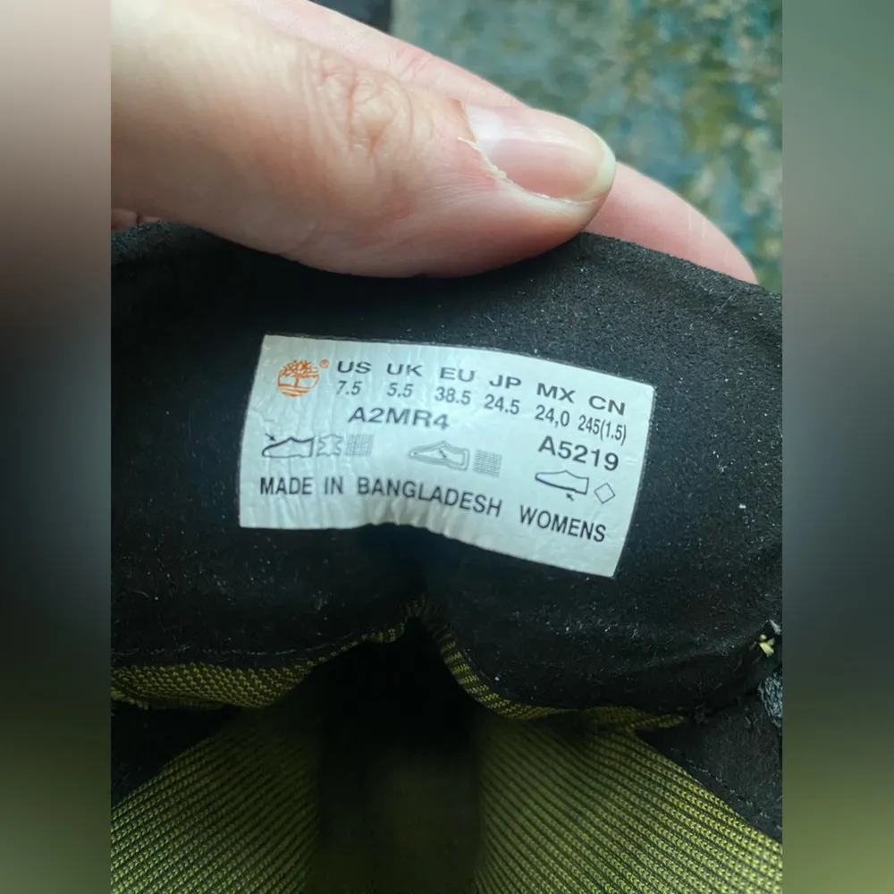 Timberland Allington Heights black leather combat booties, size 7.5M - Image 12