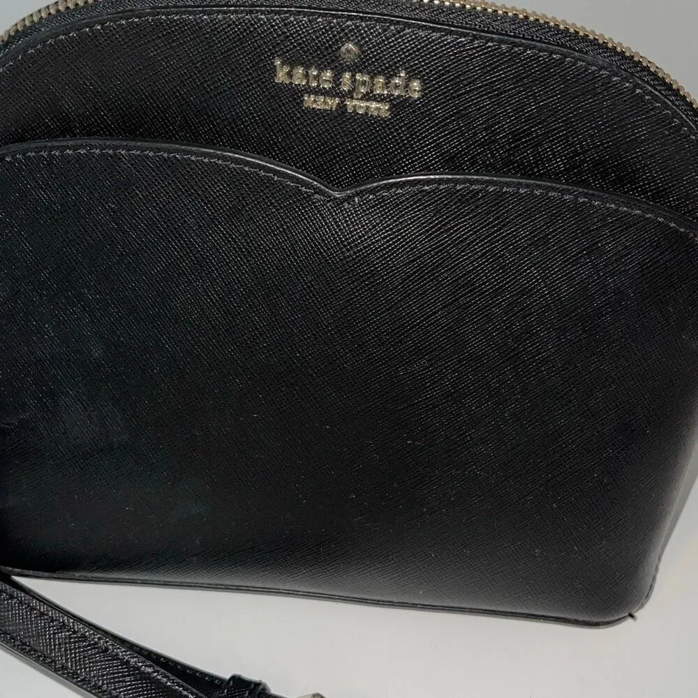 Kate Spade New York Womens Leather Payton Dome Crossbody Bag Black‎ Small - Image 5