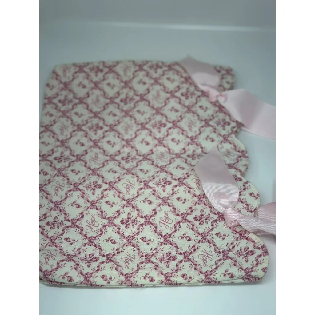 Longaberger 09" Horizon of Hope Tote Bag, Ribbon Handles Breast Cancer Awareness Pink - Image 7