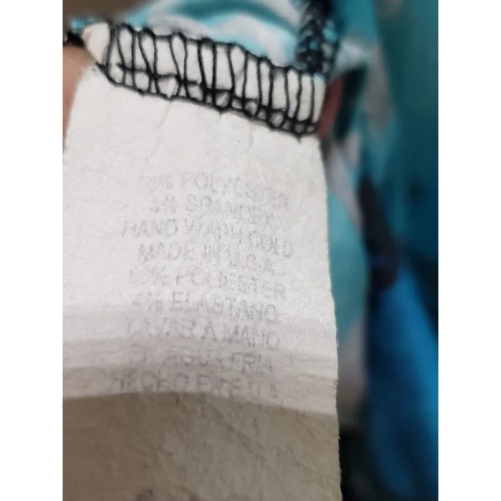 Joyce Leslie Geo Print V Neck Sleeveless Fit & Flare Knee Length Dress Small - Image 9