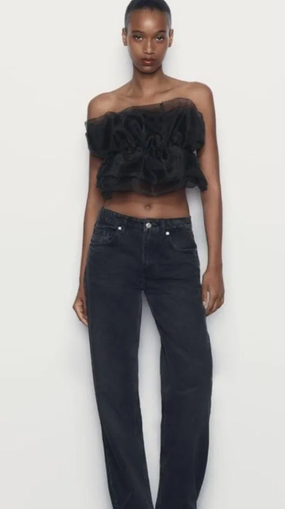 organza bandeau top. Fits S - Image 5