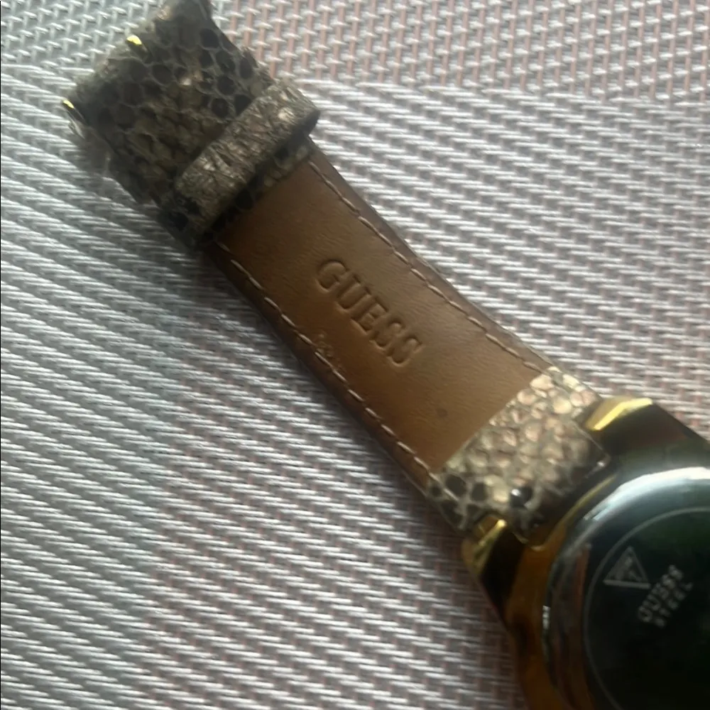 Vintage Gold Snake Print Watch - Image 6