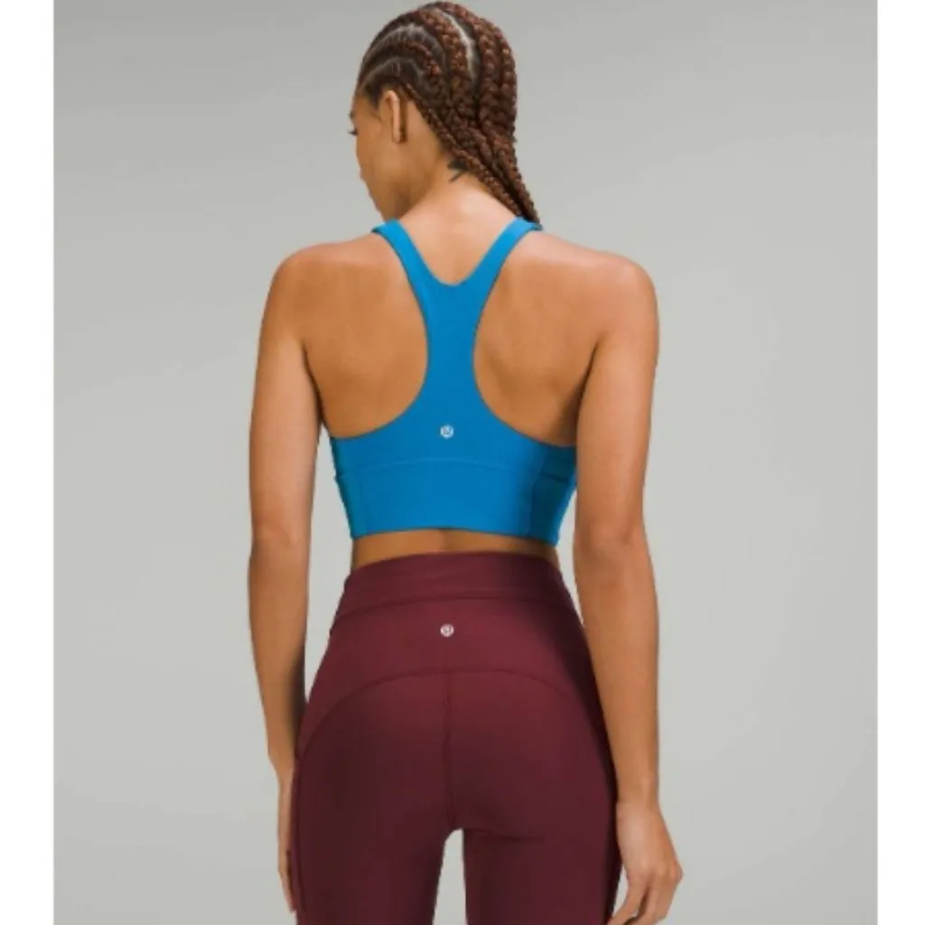 Lululemon Wunder Train Longline Bra, C/D Cup, Poolside Blue | Size 6 - Image 2