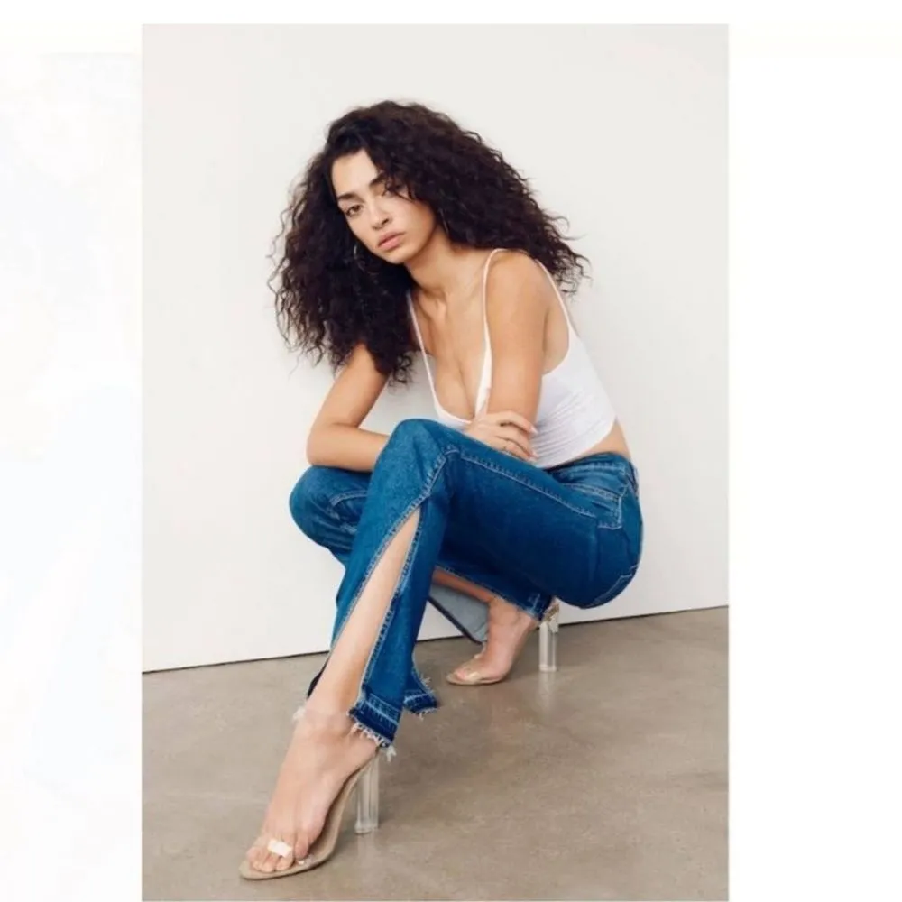 NEW 3x1 MIMi CUTTRELL Kelli Flared Slit High Rise Jeans Button Fly size 25 - Image 4