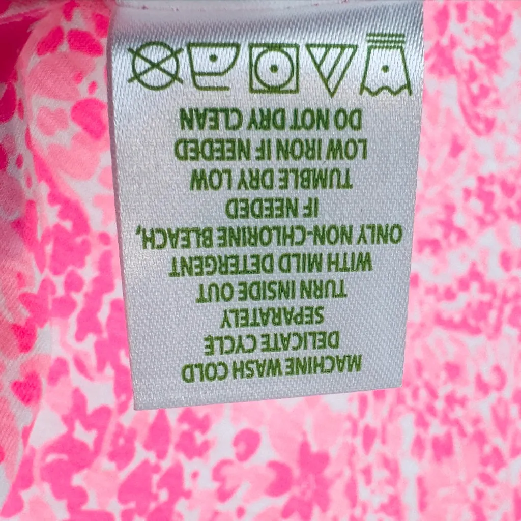 Lilly Pulitzer Ziva White Pink Shandy Invest A Gator Cotton Knit Top Shirt - Image 11