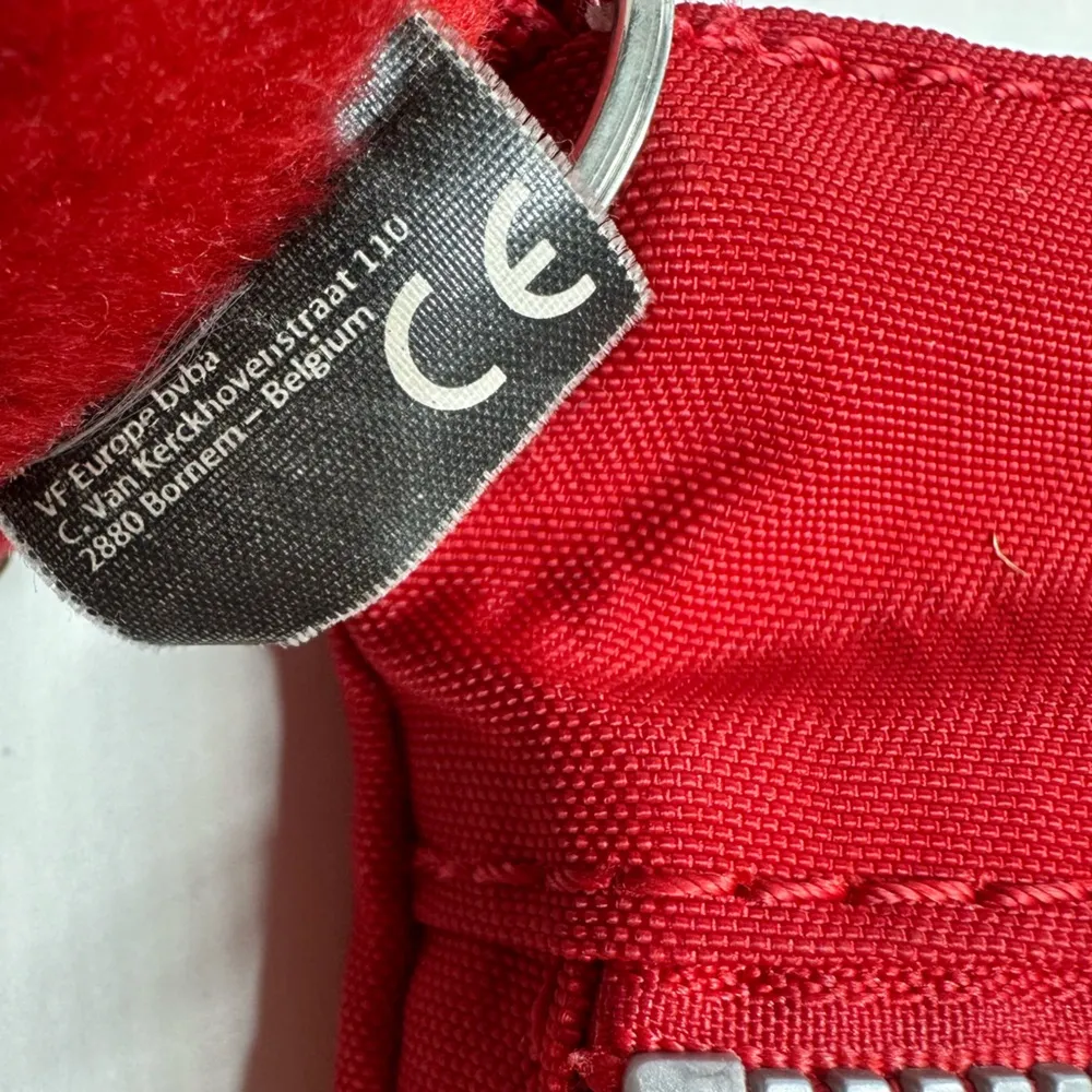 Kipling Red Crossbody Bag Small Double Outside Pockets Jaxton Gorilla Charm - Image 10