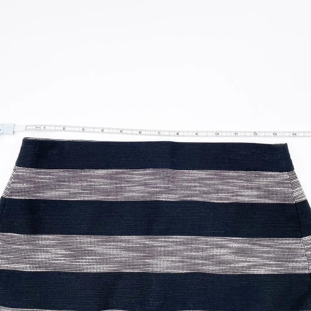 NEW J. Crew The Pencil Skirt Black & White Striped Jacquard Style E6646 Size 00 - Image 6