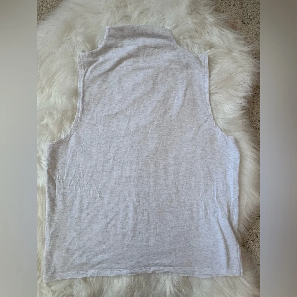 Babaton Size Small Boardroom Top in light heathered gray/blue - Image 3