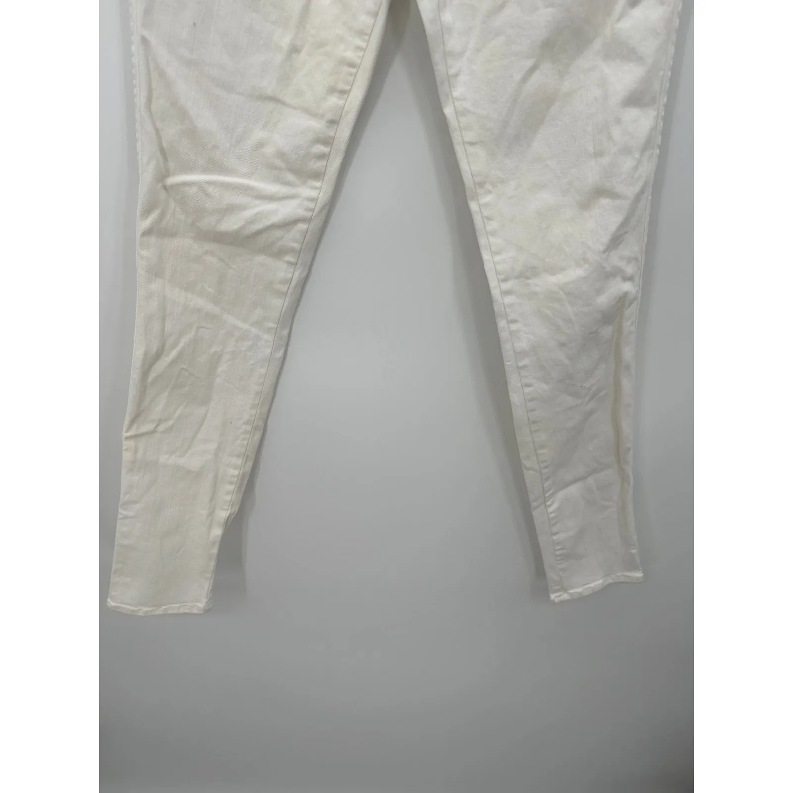 Frame Denim White Le High Skinny Jeans Tight Fitted Cotton Women Size 26 - Image 3