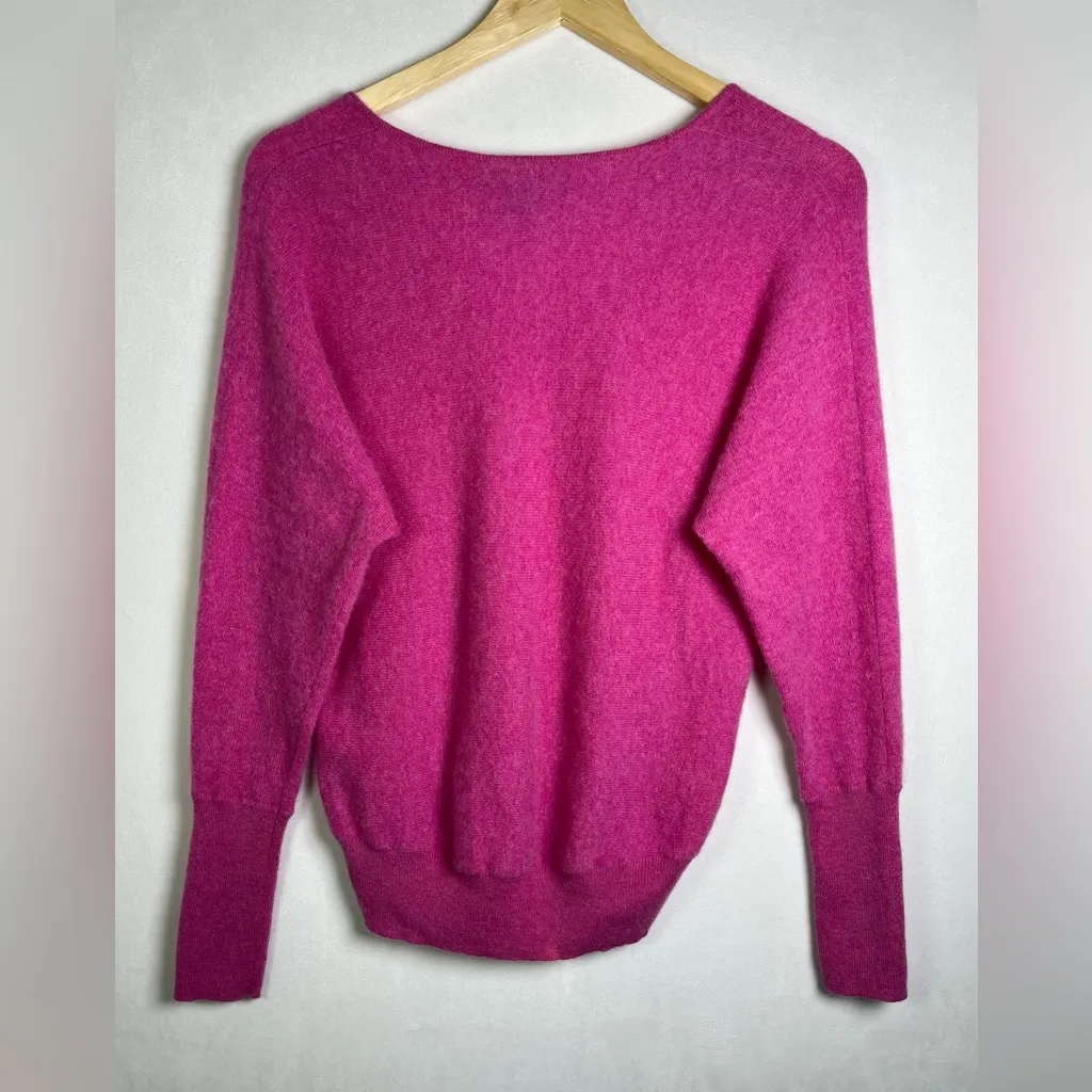 Tahari Women’s 100% 2-Ply Cashmere V-Neck Sweater Pink Luxury Soft Knit Sz Small - Image 4