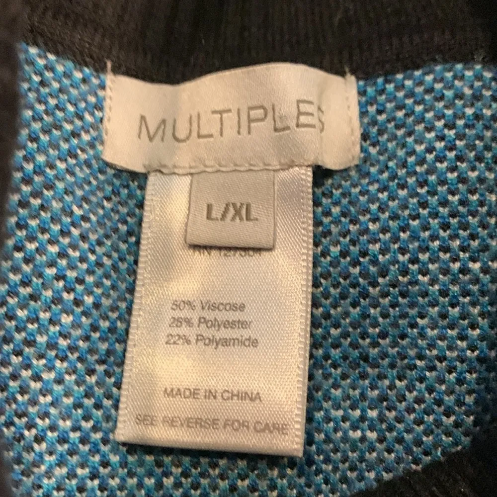 Multiples oversized boxy cowl neck poncho sweater L/XL - Image 6