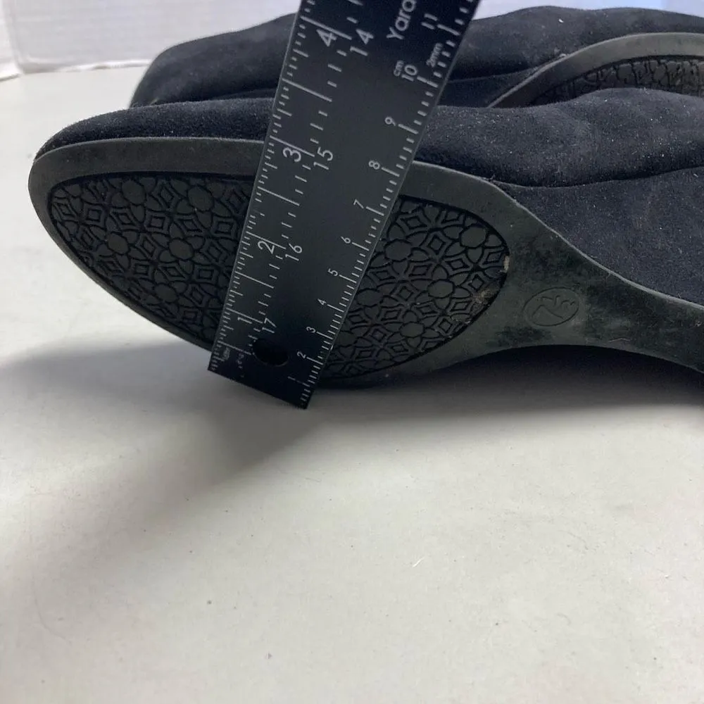 MERONA Women’s Wedge Heels Size 7.5 Black Faux Suede‎ - Image 8