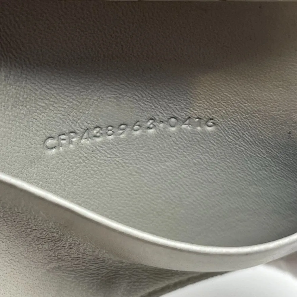 Yves Saint Laurent Leather Key Case w/ Silver tone Hardware - Image 9